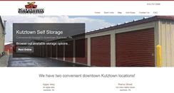 Desktop Screenshot of kutztownselfstorage.com